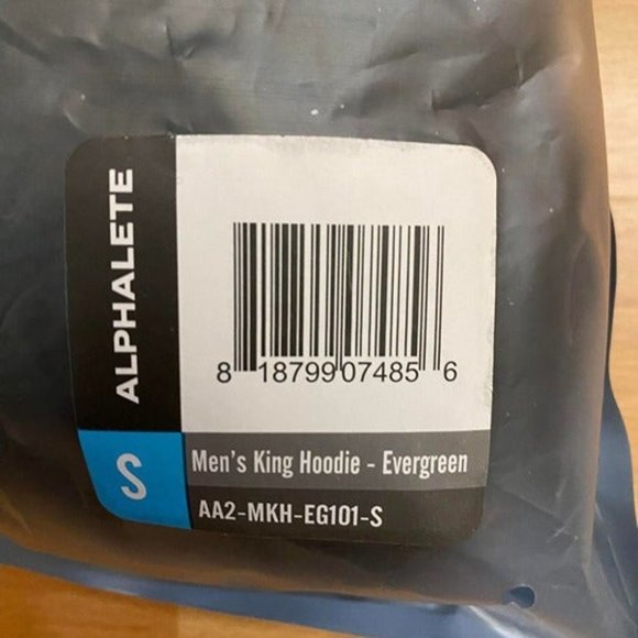 alphalete men -‎ KING HOODIE- size small - evergreen color - Picture 5 of 5